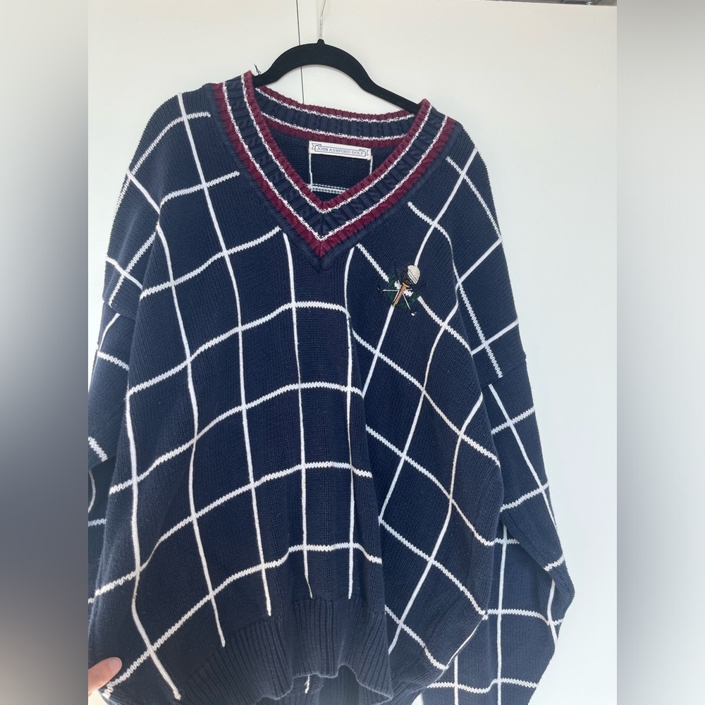 Vintage 90s Oversized Golf Sweater